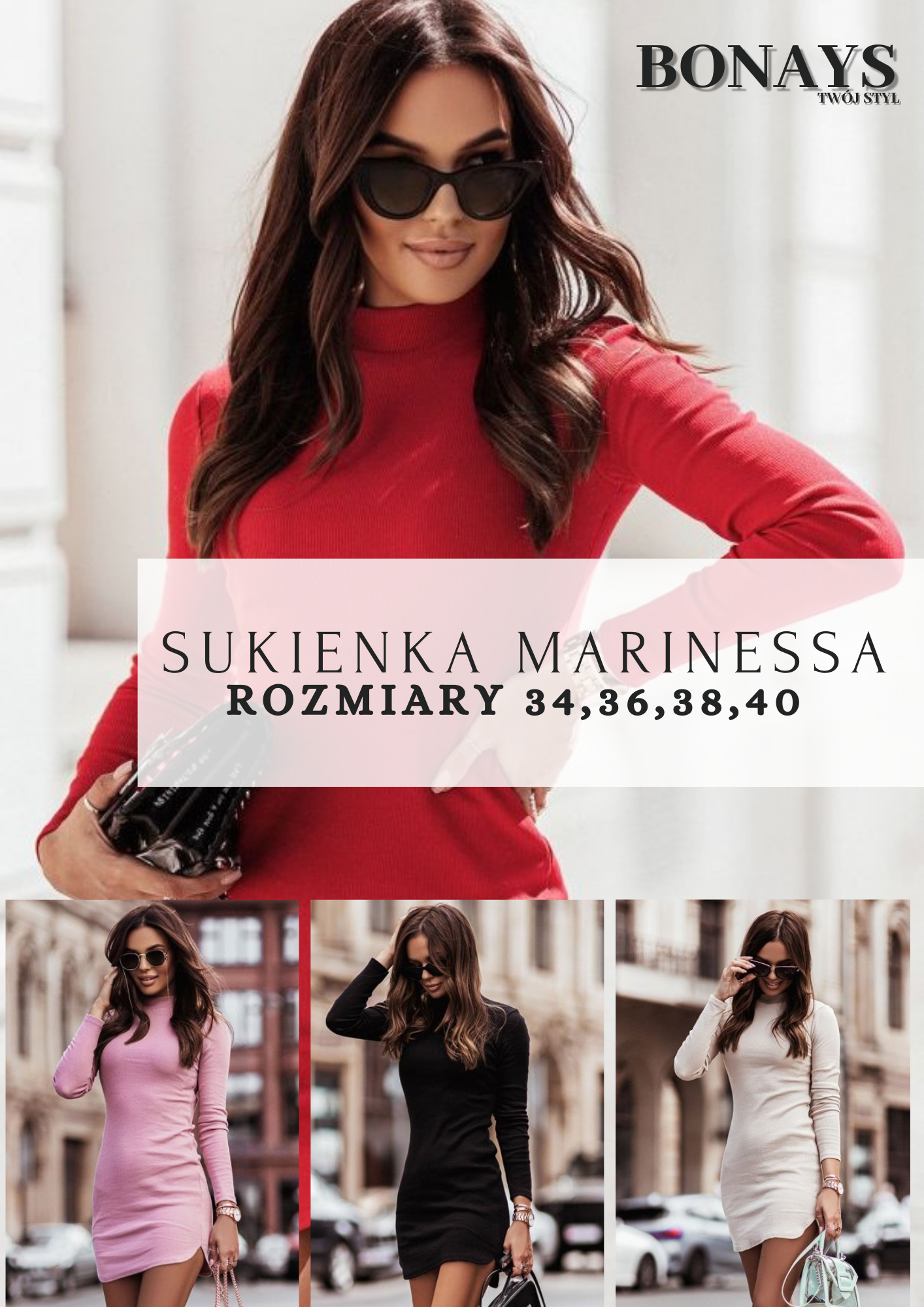 dopasowana sukienka na walentynki